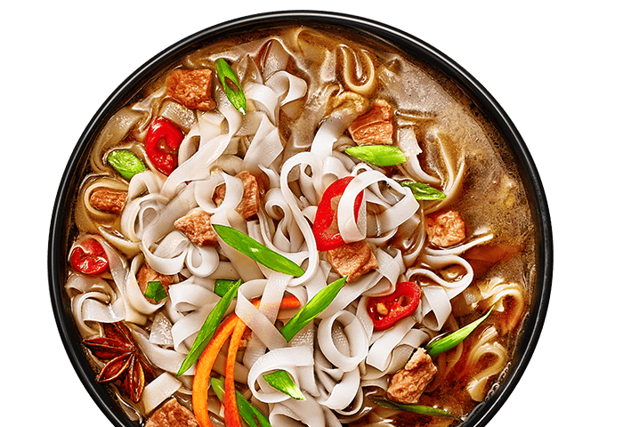 Рисова локшина з соусом «Фо Бо»